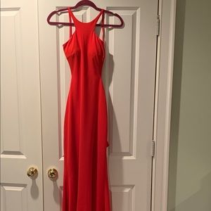 Red prom dress worn once. In great condition!